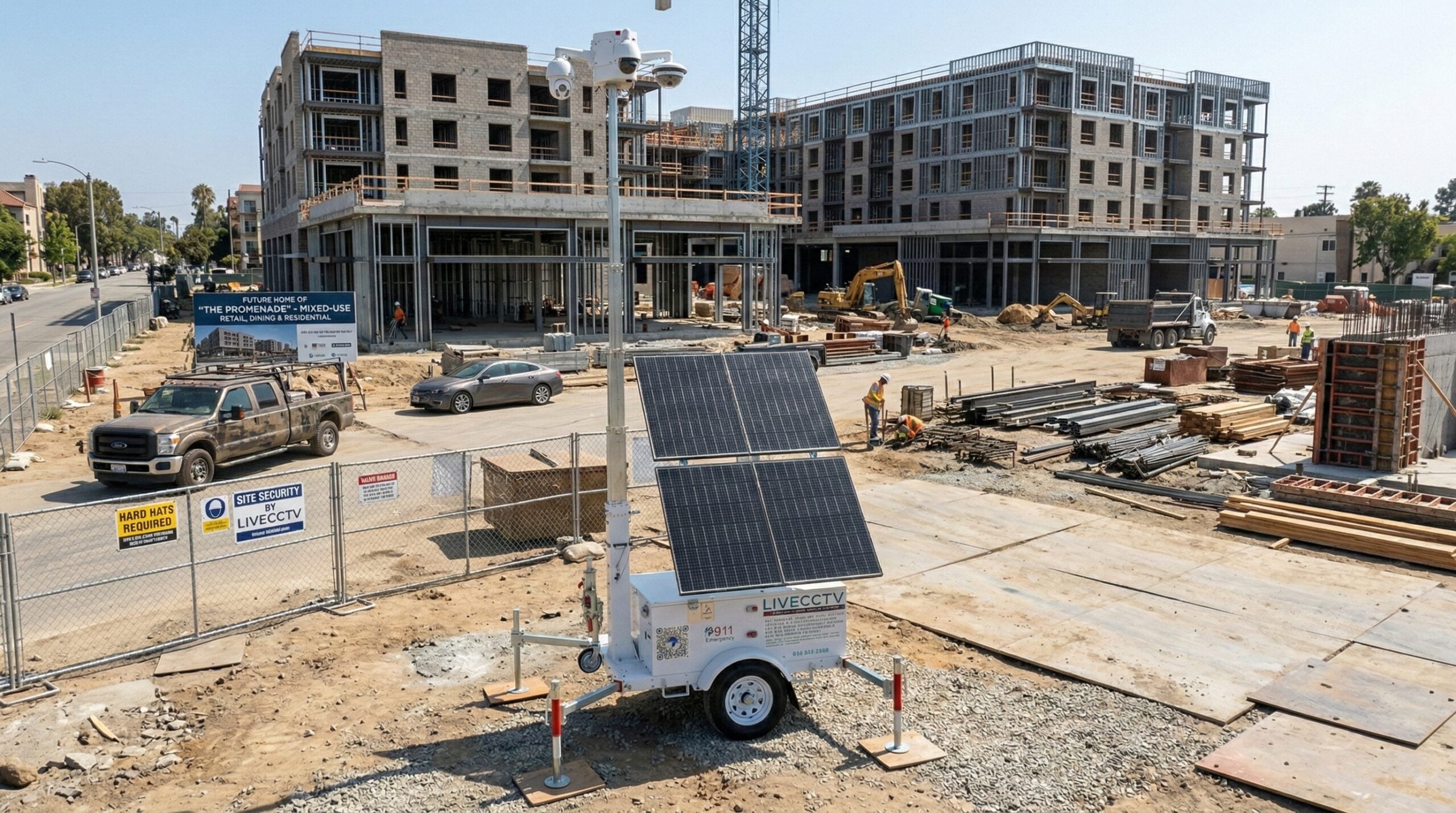 Construction site surveillance